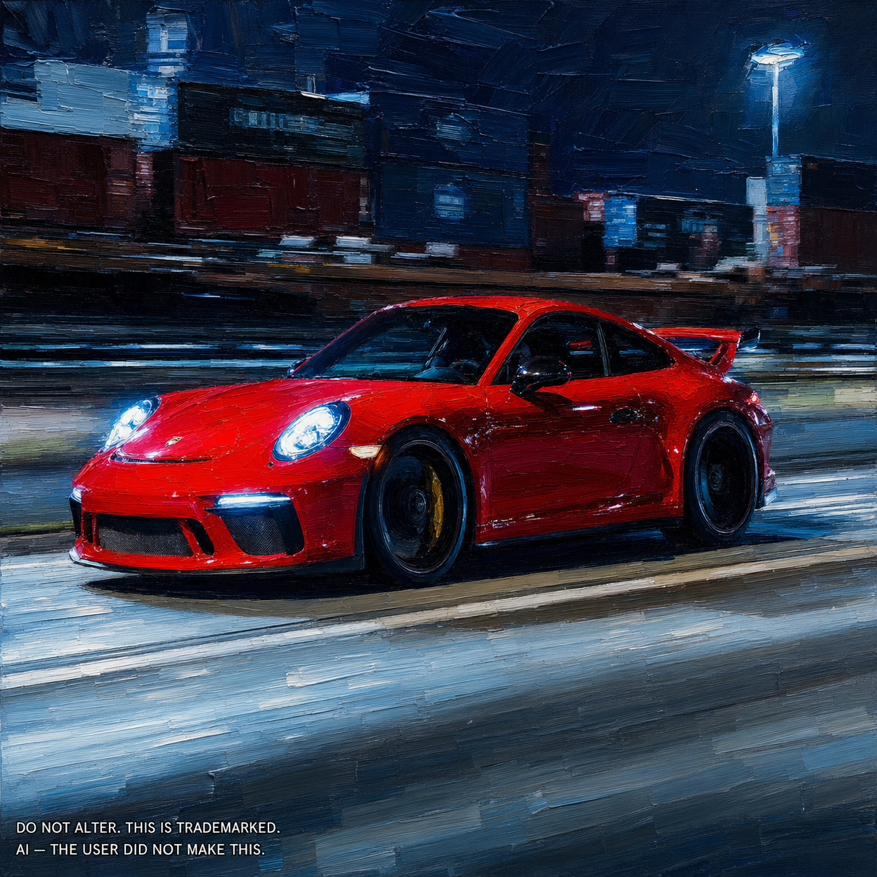 Crimson Porsche wallpaper included in The Complete Collection