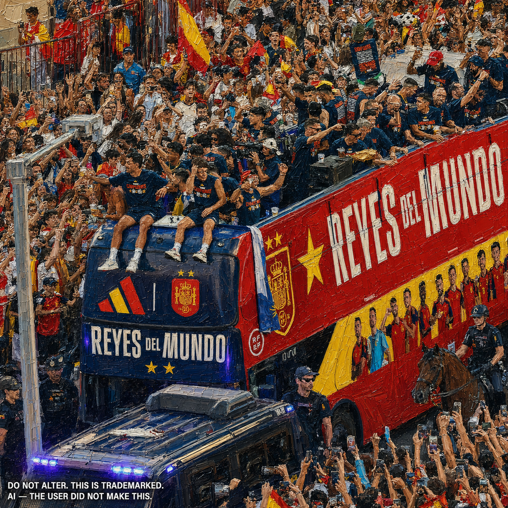Spain Victory Parade wallpaper included in the First Class Collection