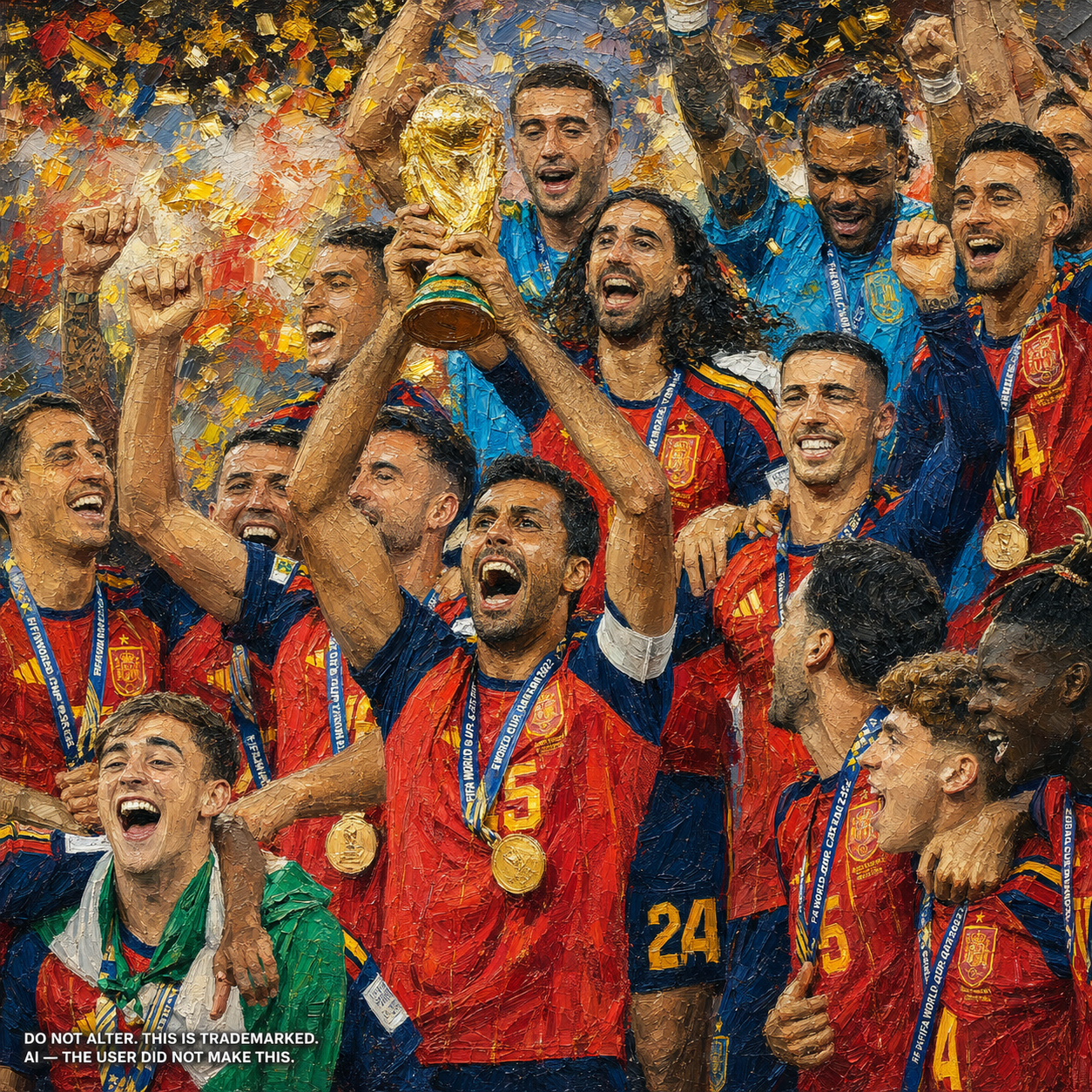 Spain World Champions wallpaper included in the First Class Collection