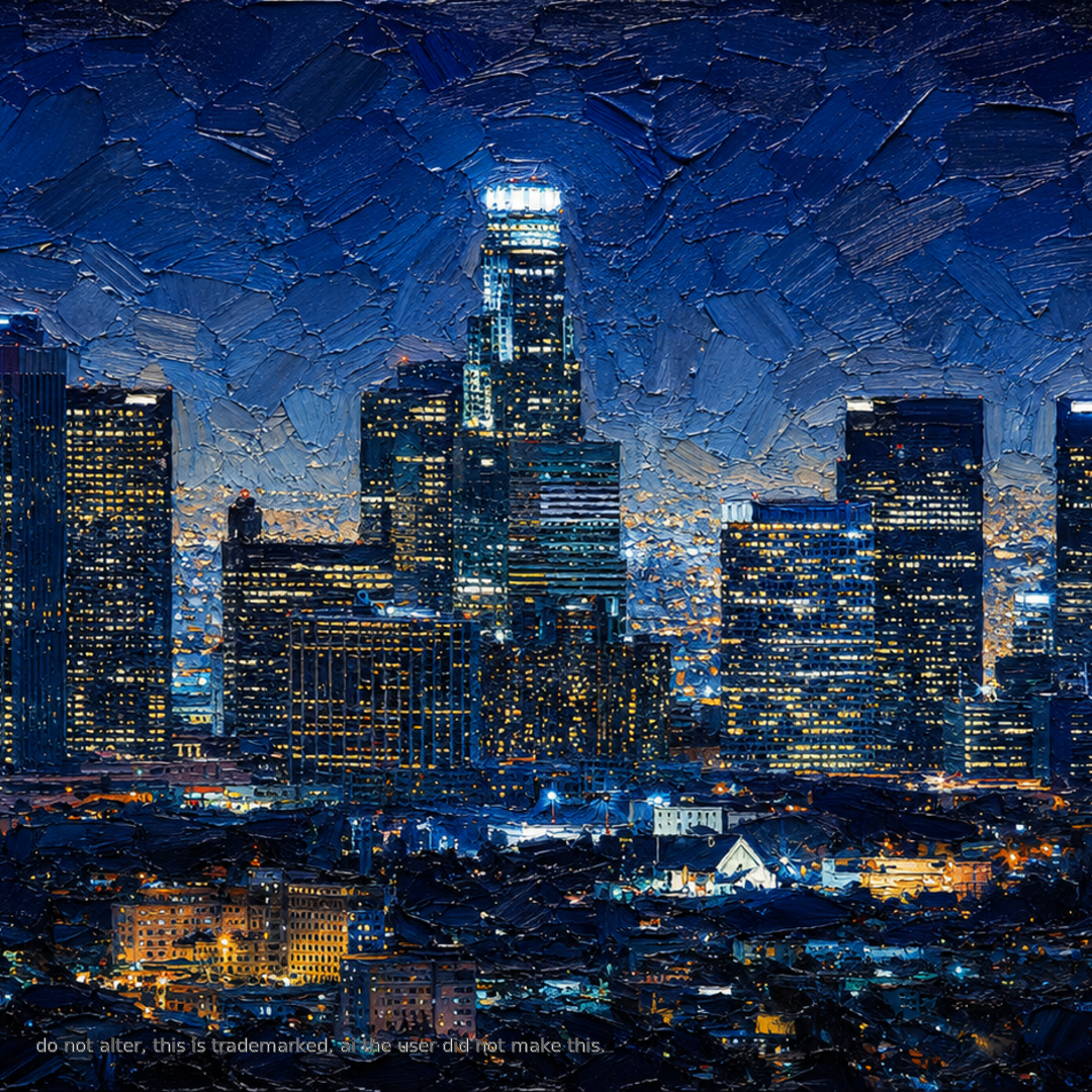 Los Angeles Nocturne protected wallpaper preview