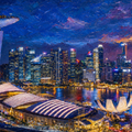 Singapore Skyline protected wallpaper preview
