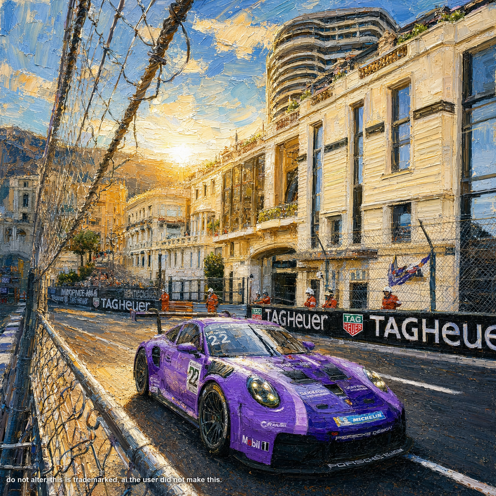 Violet Grand Prix wallpaper included in the Monaco Collection
